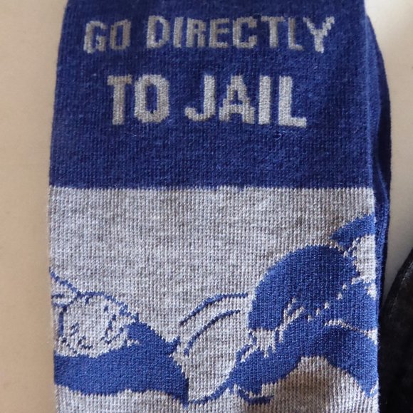 HASBRO MONOPOLY BRAND MENS 2 PAIRS OF SOCKS (NEW WITH TAGS) - Picture 3 of 7